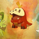Pokémon Scarlet and Violet's starters are shown in a painting on the wall.